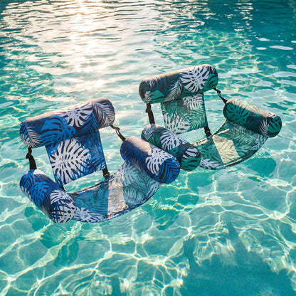 AquaLounger two loungers floating together