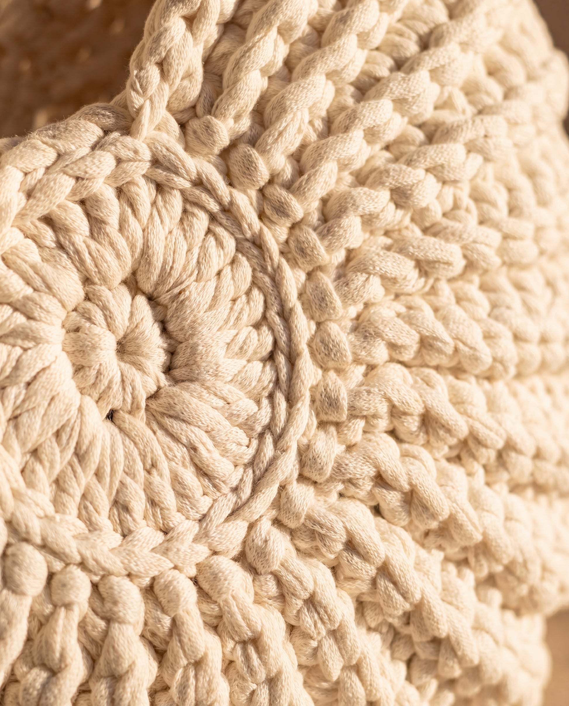 Hand-crochet texture detail