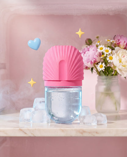 Roller filled with water, ready to freeze