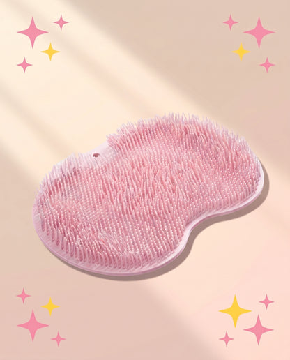 Rose Shower Scrub Mat — hero front view