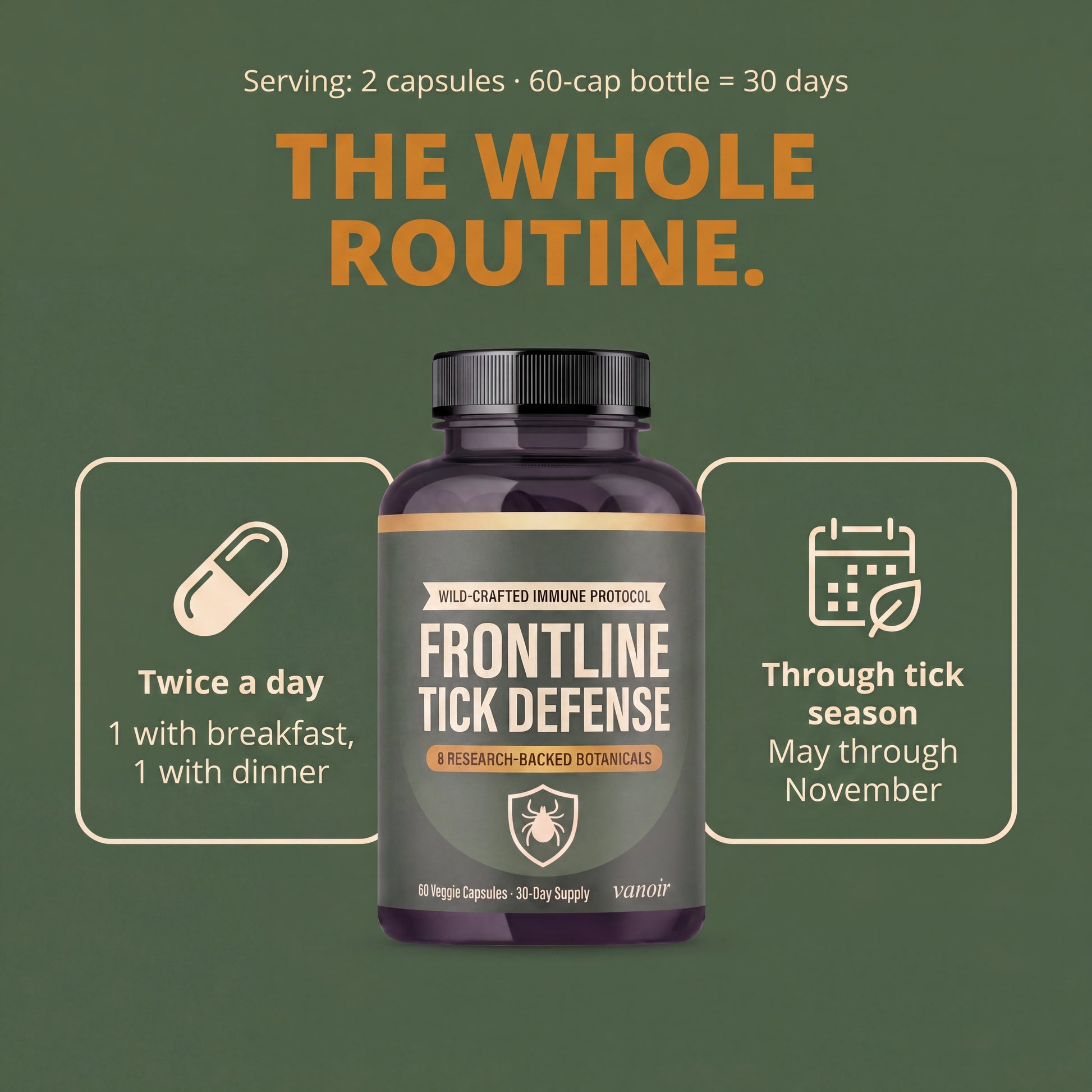 Slide 8 — Two capsules, every morning