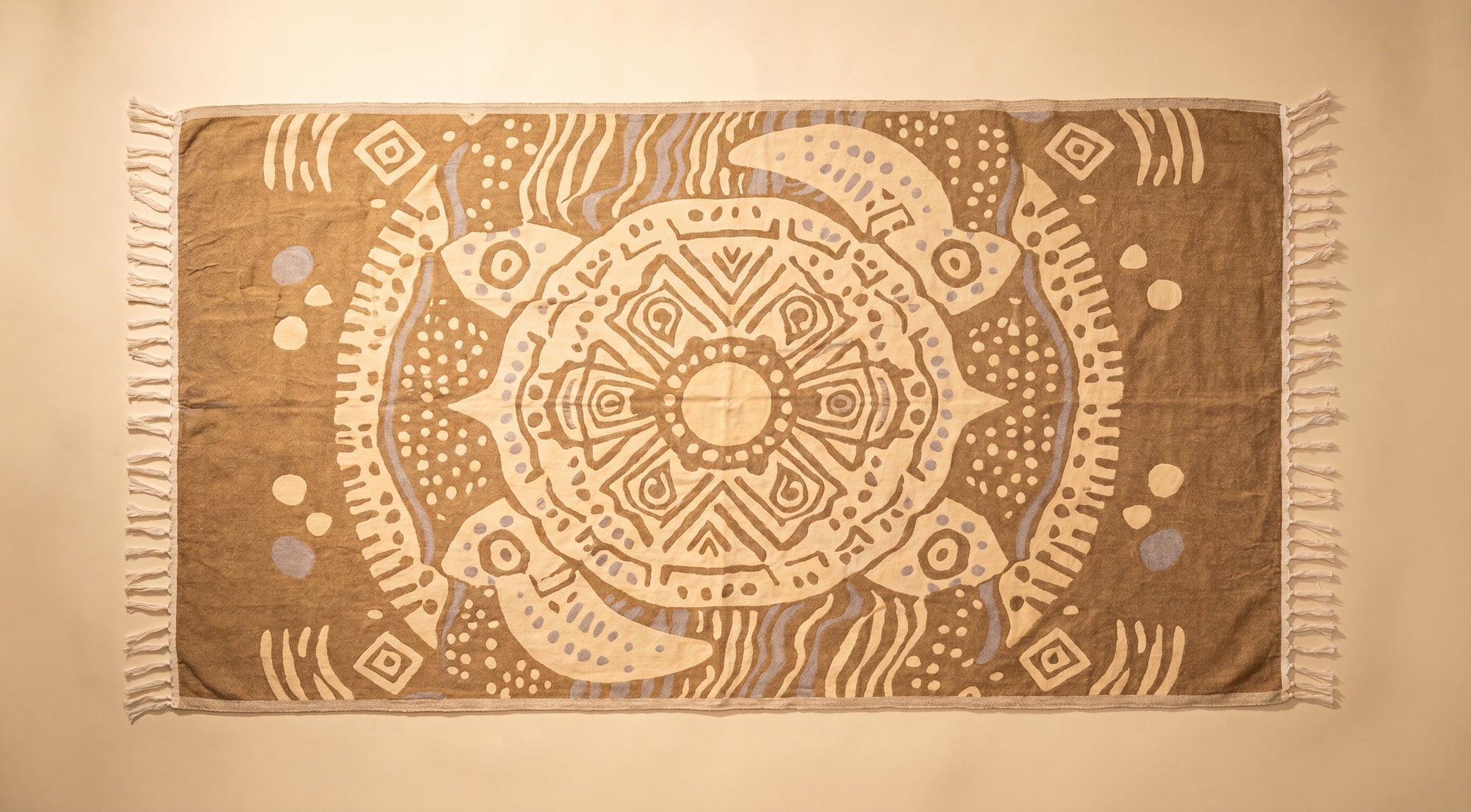 Sand print — full Turkish cotton beach towel