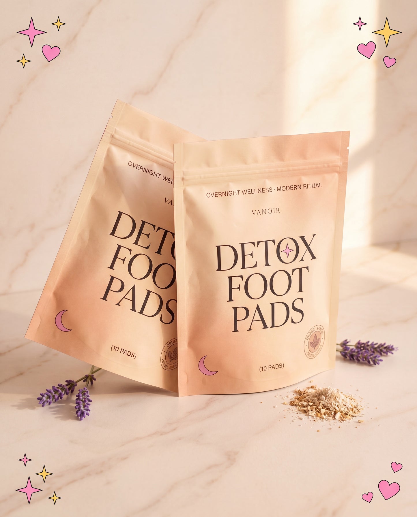 2 Packs — Vanoir Detox Foot Pads bundle
